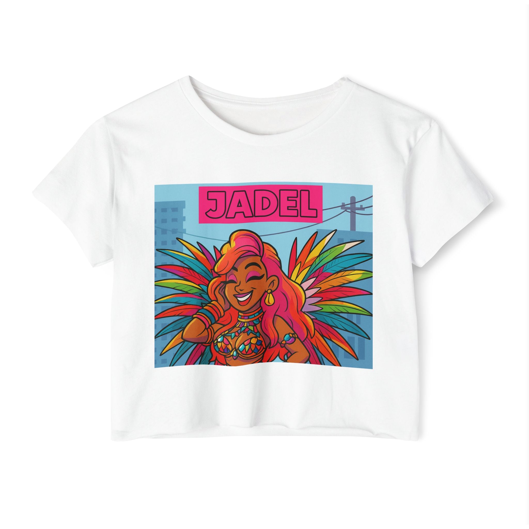 Vibrant Festival Crop Top for Women, Summer Tank, Colorful Graphic Tee, Casual Party Wear, Outdoor Concert Apparel