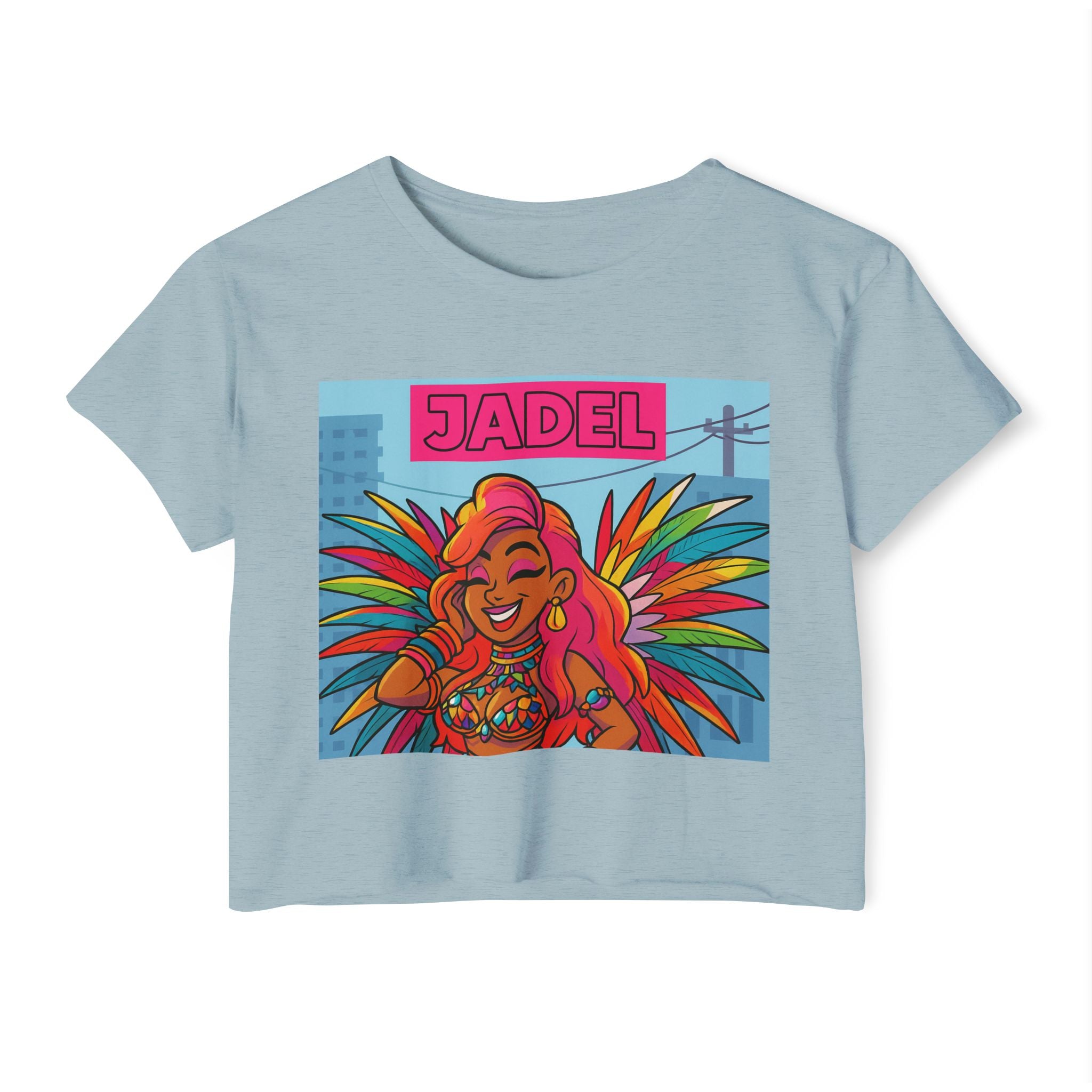Vibrant Festival Crop Top for Women, Summer Tank, Colorful Graphic Tee, Casual Party Wear, Outdoor Concert Apparel